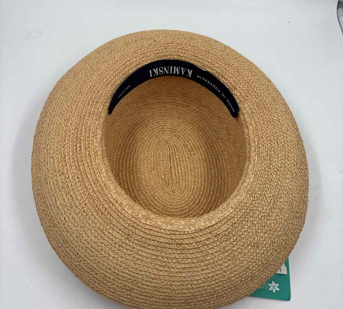 Kaminski Women's Beige Luxe Woven Sun Hat