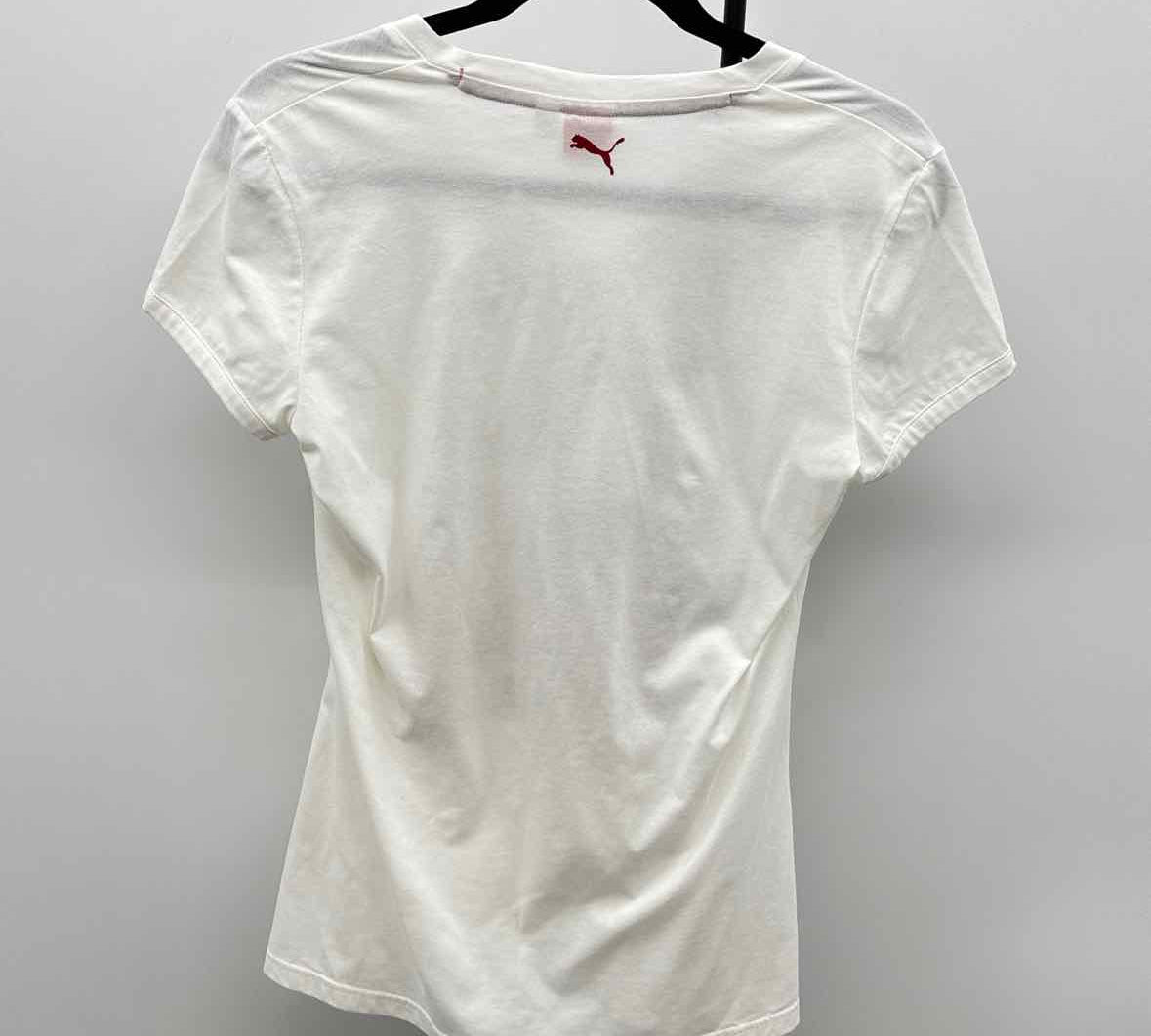 Puma Women's Size L White Logo T-Shirt
