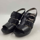 Brighton Women's Shoe Size 7 Black Woven Heels