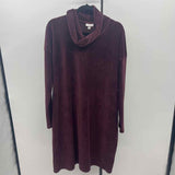 JJill Women's Size 14T Wine Ribbed Dress