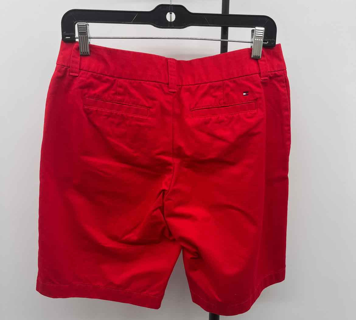 Tommy Hilfiger Women's Size 4 Red Solid Shorts