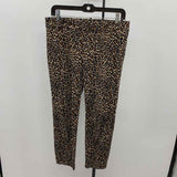 J Crew Women's Size 8 Brown Animal Print Capris