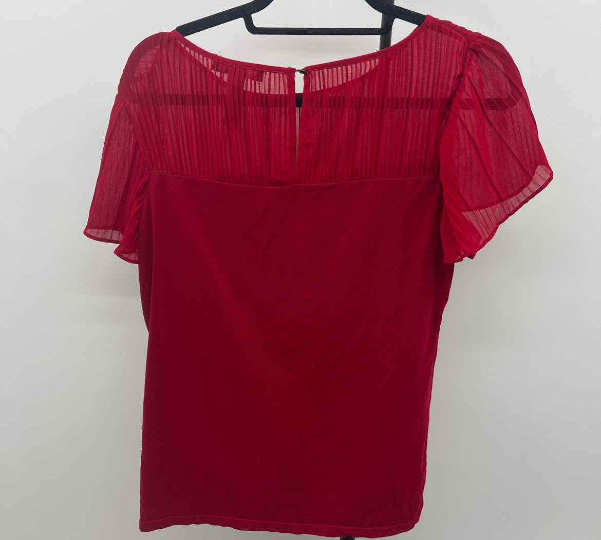 Ralph Lauren Women's Size S Red Solid Short Sleeve Shirt