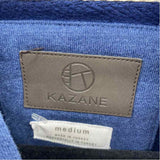 KAZANE Women's Size M Blue Solid Sweatshirt