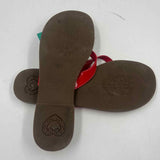 Brighton Women's Shoe Size 10 Red Solid Flip Flops
