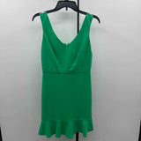 Bar III Women's Size 6 Green Solid Dress