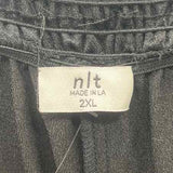 nlt Women's Size 20 Black Solid Capris