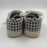 J Crew Men's Shoe Size 10.5 Navy Gingham Sneakers
