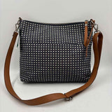 Fossil Women's Navy Luxe dots Purse