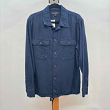 Banana Republic Women's Size L Navy Solid Long Sleeve Shirt