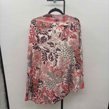 Anthropologie Junior's Size One Size Peach Floral Cardigan