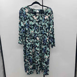 JJill Women's Size 16 Navy Floral Dress