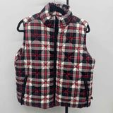Vera Bradley Women's Size M Red Plaid Vest