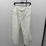 JM Collection Women's Size 18 White Textured Capris
