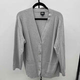 Inc Women's Size L Gray Rhinestones Cardigan