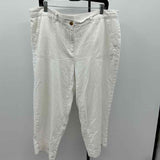 Talbots Women's Size 16W White Solid Capris