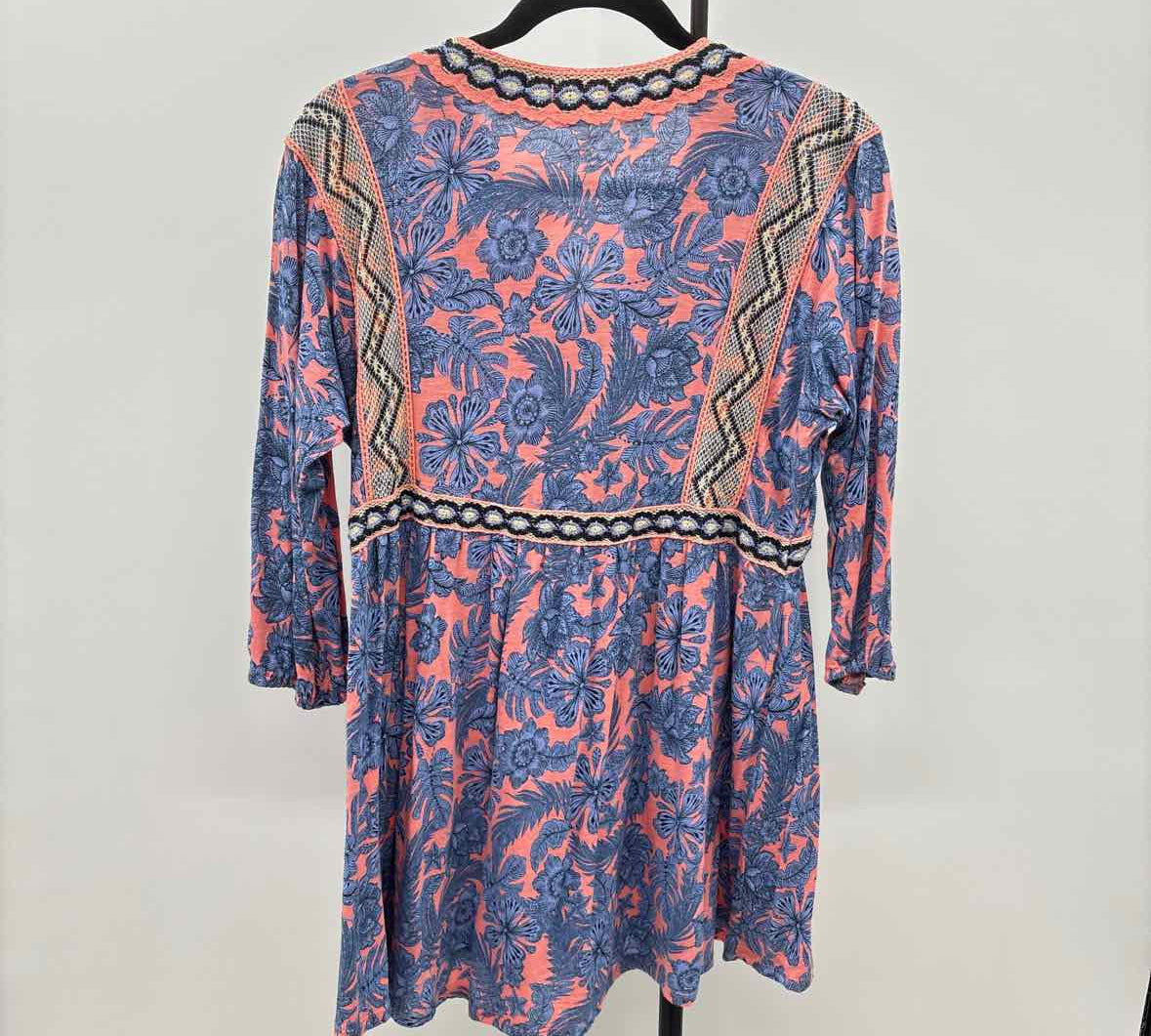 JJill Women's Size XS Blue Floral Tunic
