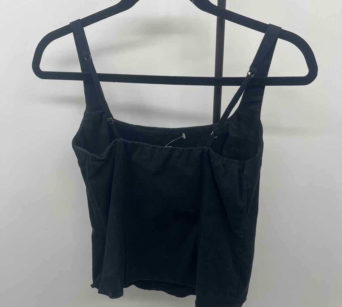 Abercrombie & Fitch Junior's Size S Black Solid Tank