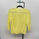 Ann Taylor Women's Size S Yellow Solid Cardigan