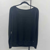 Adidas Junior's Size L Black Solid Long Sleeve Shirt