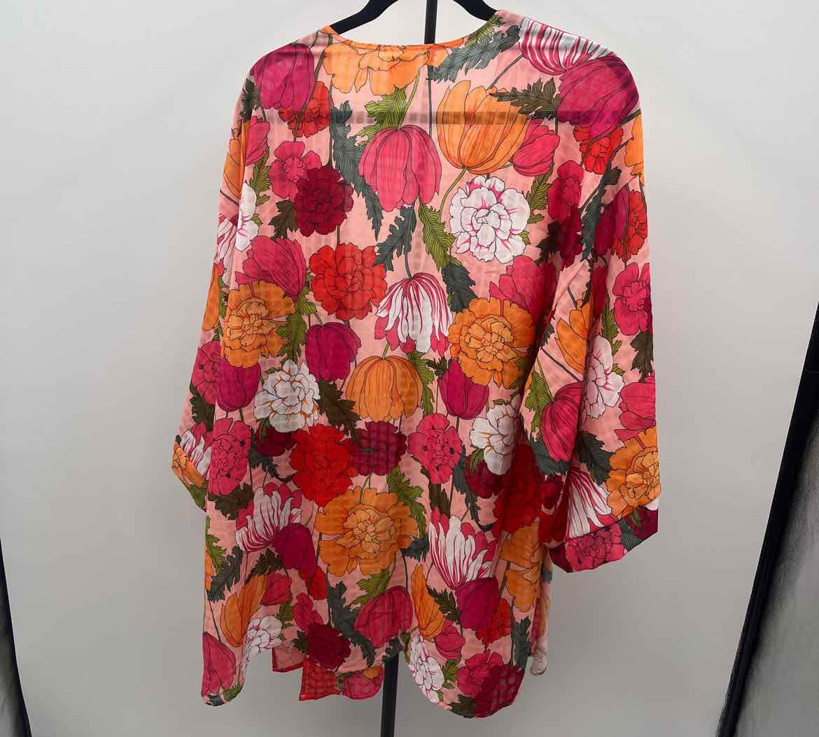 Trina Turk Women's Size L/XL Orange Floral Coverup