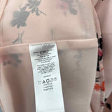 Ann Taylor Women's Size M Blush Floral Long Sleeve Shirt