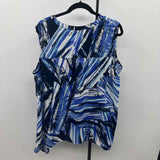 Apt 9 Women's Size 2X Blue Abstract Sleeveless Shirt