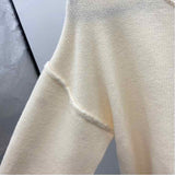 For The Republic Women's Size M Ivory Solid Sweater