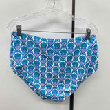Caribbean Joe Women's Size 1X Teal Seashells Swimsuit - 2 Piece