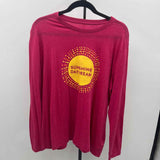 Life Is Good Women's Size XL Fuschia Sun Long Sleeve Shirt