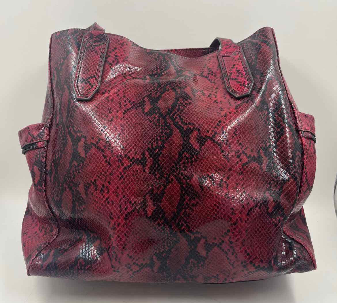 Aimee Kestenberg Women's Red Luxe Snakeskin Purse