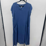 Coldwater Creek Women's Size 16 Blue Textured Dress