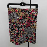 Rafaella Women's Size 20 Black Floral Skirt