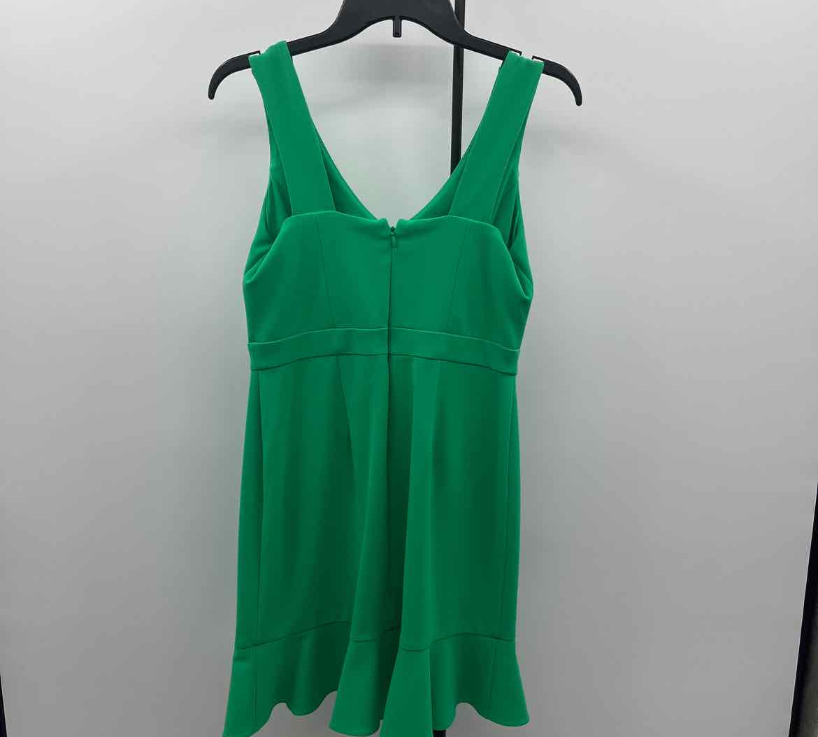 Bar III Women's Size 6 Green Solid Dress