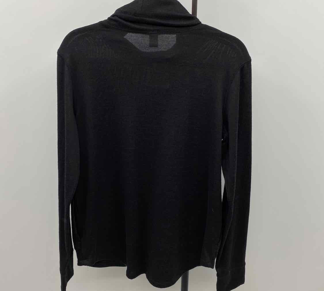 Old Navy Junior's Size M Black Solid Long Sleeve Shirt