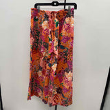 Loft Women's Size 6 Orange Floral Capris