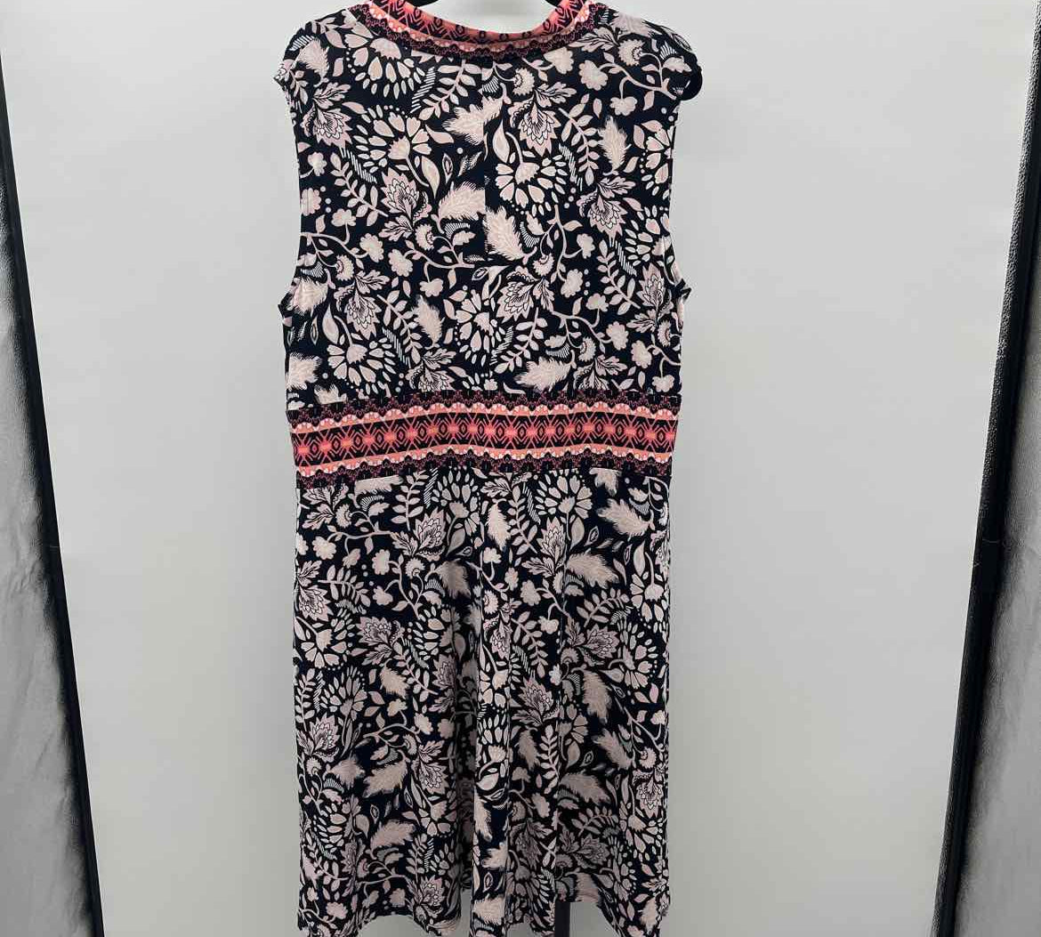 Wisp Women's Size 18W Navy Floral Dress