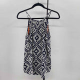 Mystree Women's Size M Black Aztec Tank