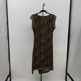 Michael Kors Women's Size 10 Brown Animal Print Dress