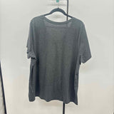 Lane Bryant Women's Size XXL Charcoal Stars Short Sleeve Shirt