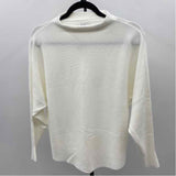 Vila Milano Women's Size S White Ribbed Sweater
