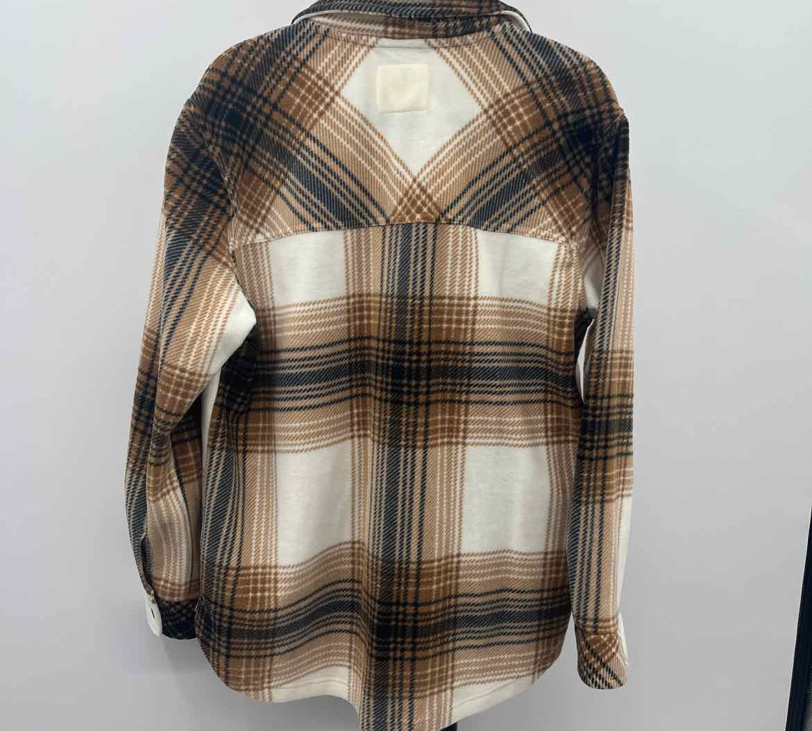 Thread & Supply Women's Size L Brown Plaid Jacket
