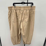 Lane Bryant Women's Size 18 Khaki Solid Capris