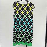 R& K Women's Size 18 Black Geometric Dress