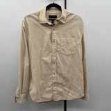 Banana Republic Men's Size M Ivory Solid Long Sleeve Shirt