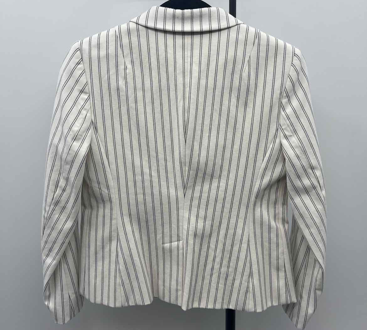 Banana Republic Women's Size S White Stripe Jacket