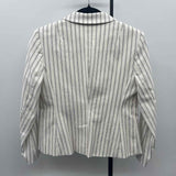 Banana Republic Women's Size S White Stripe Jacket