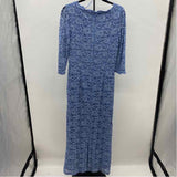 Jessica Howard Women's Size 12P Blue Lace Gown/Evening Wear