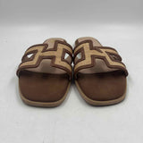 Oasis Society Women's Shoe Size 9 Natural Textured Sandals