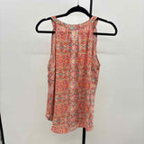 Rose & Olive Women's Size L Orange medallion Sleeveless Shirt